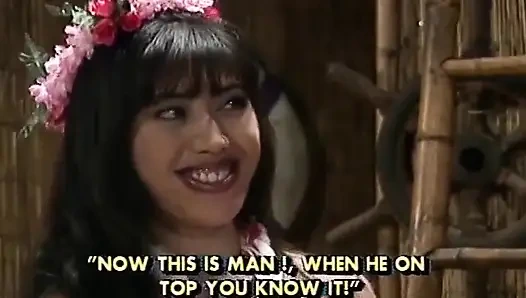 Exotic Seduction Young Brunette and Mature Captain in Paradise