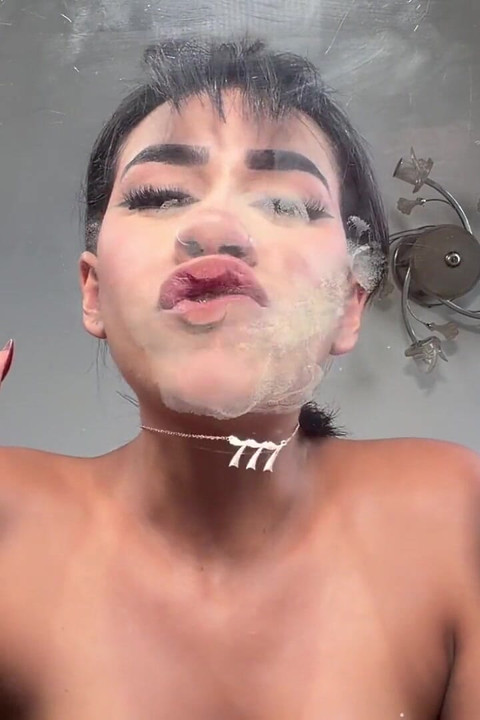 Pressing My Tits and Navel