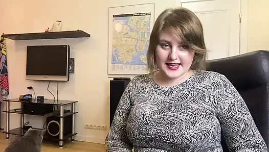 Slutty chick jerking off pussy in stockings