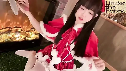 Frech Santa Chaos, ein bluschendes weihnachtsnecken wird wild verspielt und unvergesslich