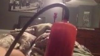 jerking with a cock pump