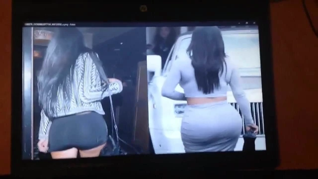 Kim Kardashian and Kylie Jenner cum tribute 41