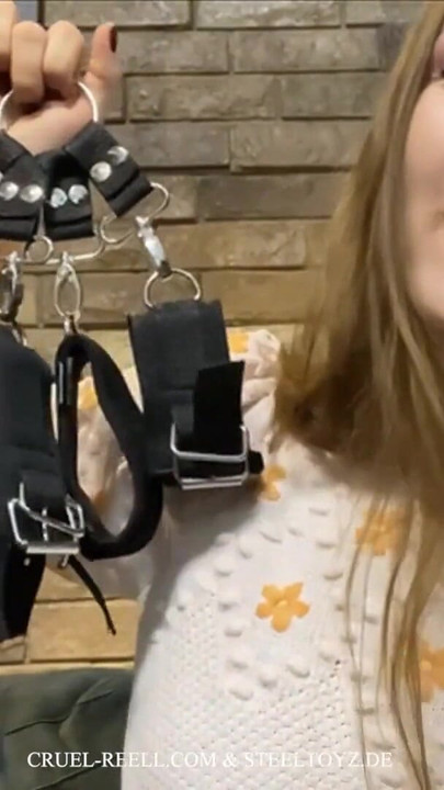Emotional moment from "Cruel Reell and Steeltoyz Present: The Heavy Duty Hogtie Kit - Unleash Your Bondage Fantasies"