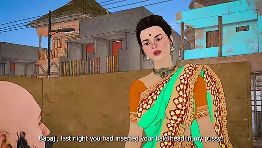 Dhongi baba memuaskan dahaga memek desi bhabhi dengan menyetubuhinya di ashram