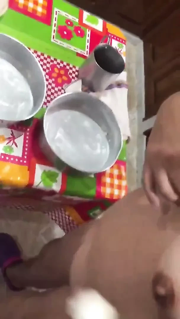 Grandma  in the kitchen