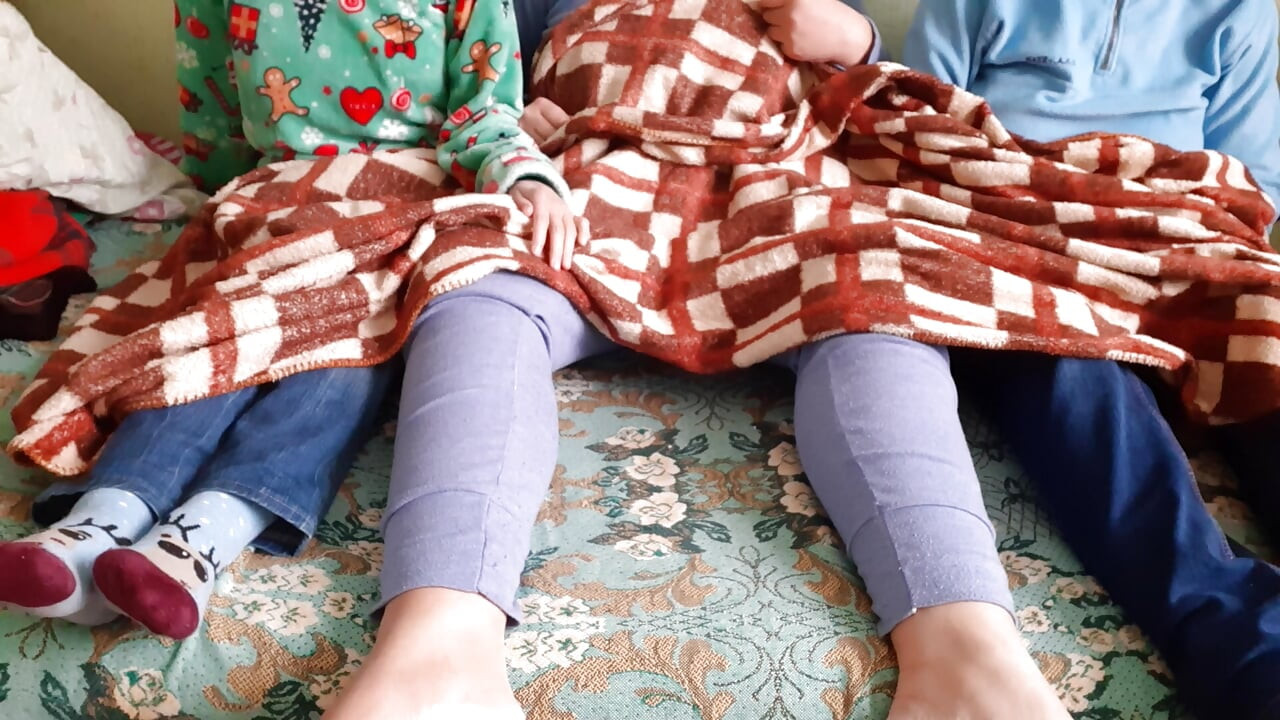 My girlfriend's sister jerked me off while the three of us were watching a TV series