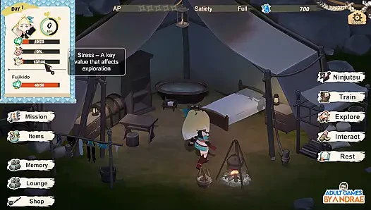 Flee, My Elven Ninja! 3D Gameplay Part 2 - Lizet’s Training and Exploration Begins
