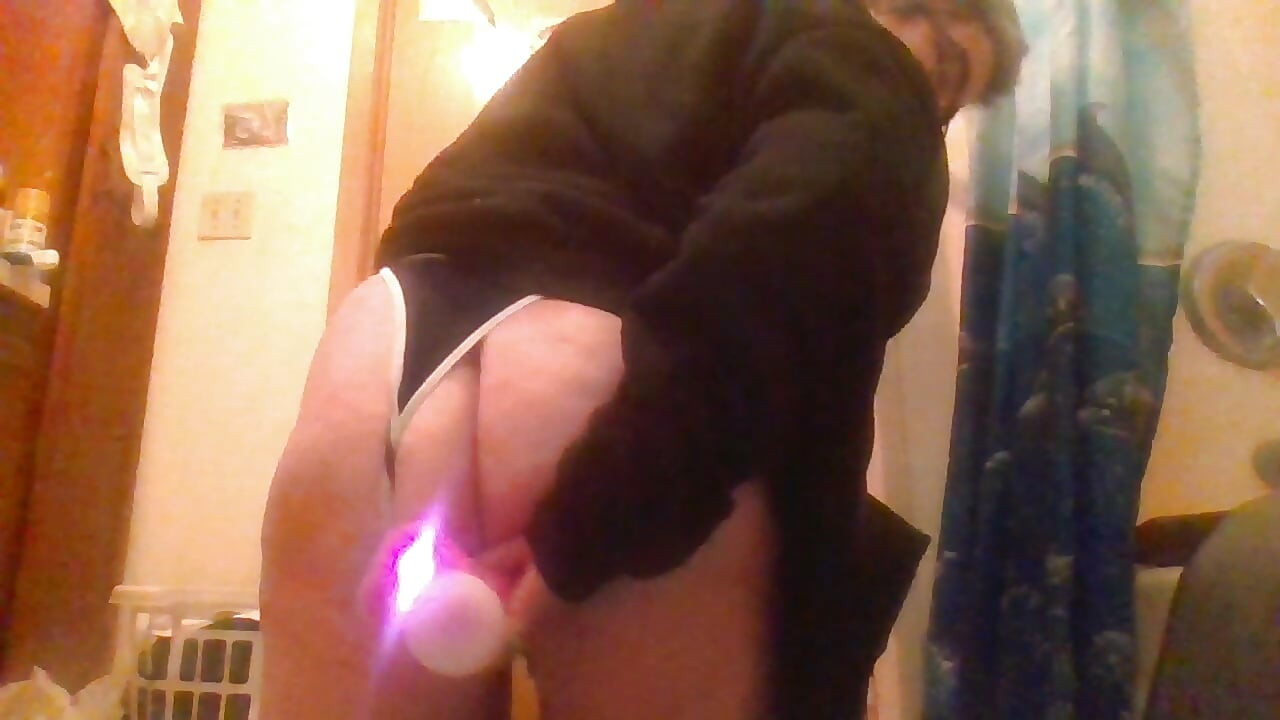 Rumpe Anal Vibe Sexy Varm Rosa Tangs Blå Stor Rumpe
