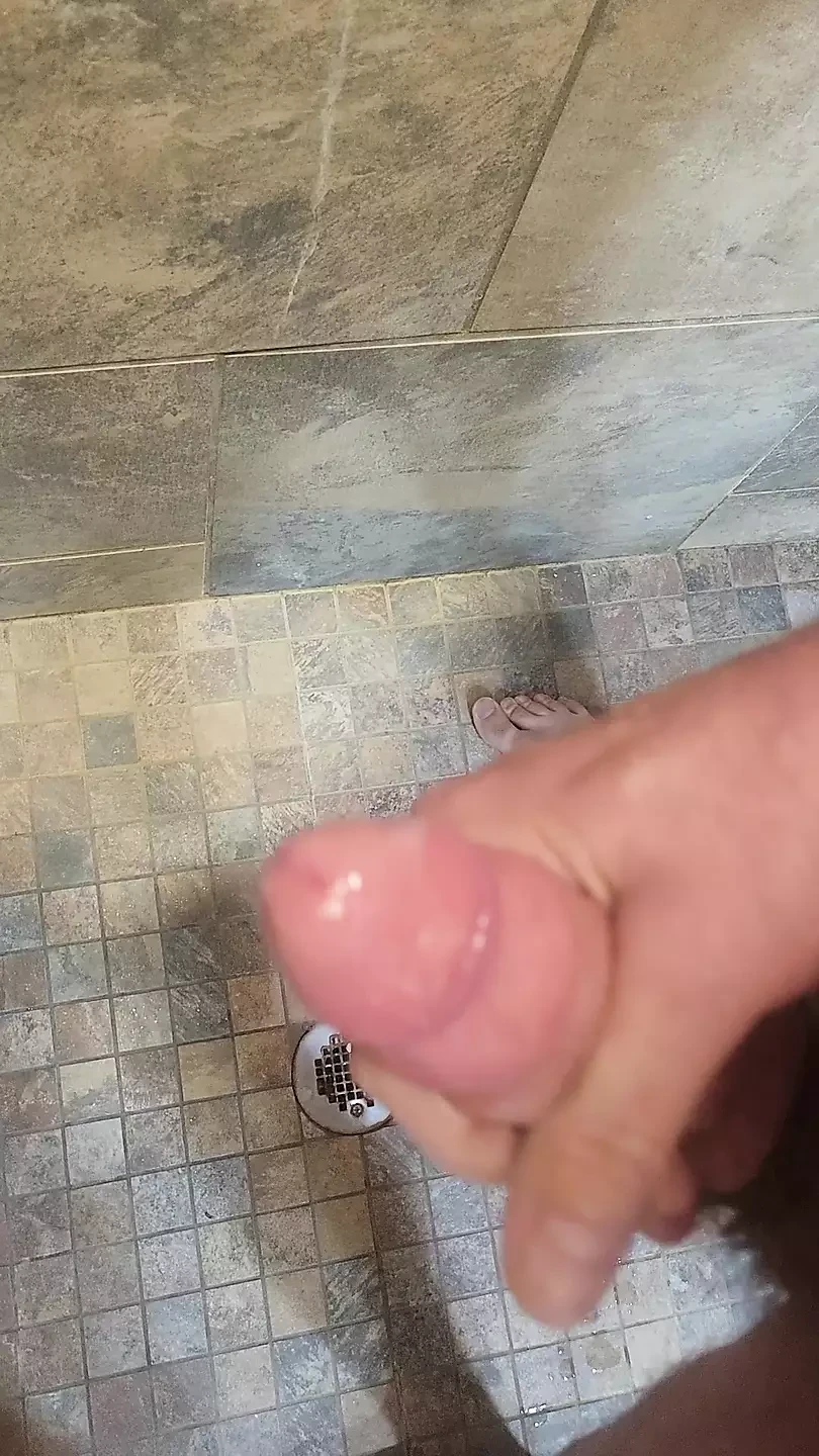 Harde lul druipt van het sperma
