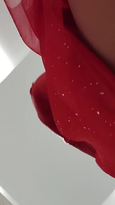 Emotional moment from "Horny mom undresses and masturbates with moans. Naughty sexy milf tries on naked clothes."