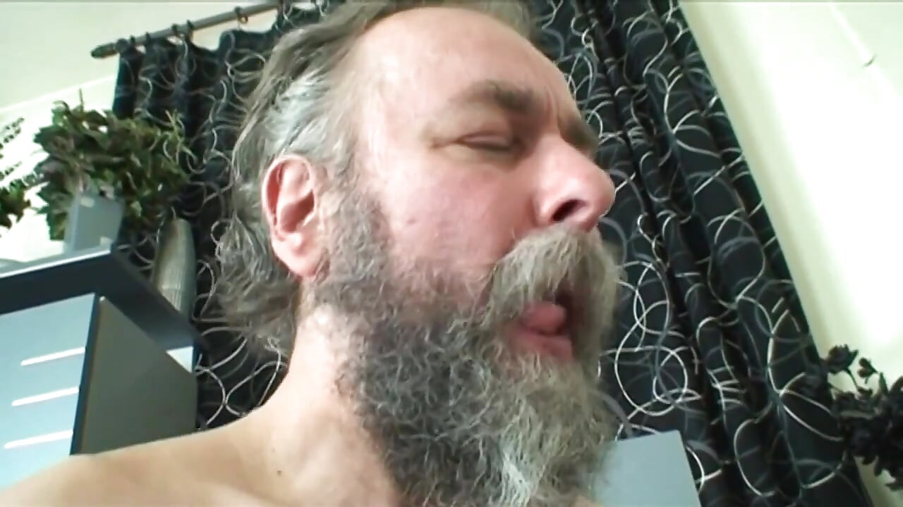 Old grandpa finds out his stepgranddaughter watching a porn movie