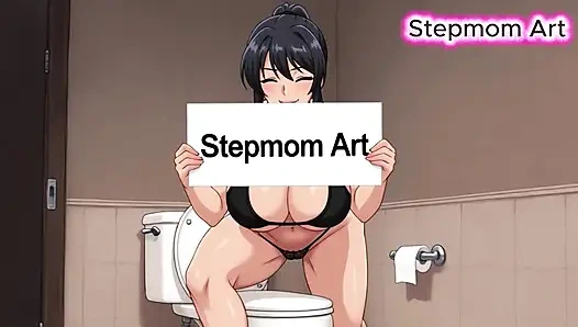 JOI Stepmom Sexy and Rich in the Bathroom- Come with me 100% You'll cum - Dirty Talk