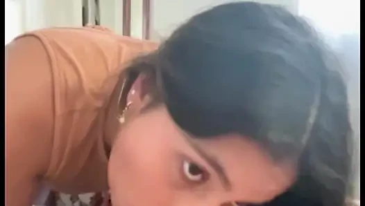 Deep blowjob, rich woman eating a cock