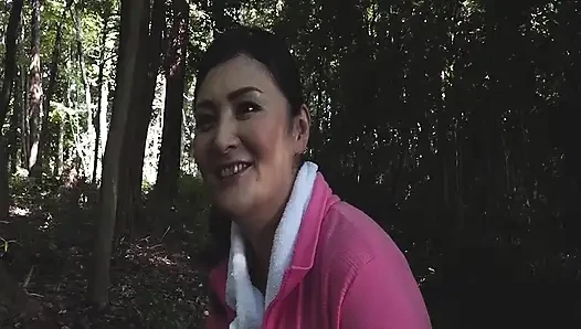 A123G10 Picking up a mature woman found in a dense forest! Even a rural lady who seems serious at first glance loves sex, being stripped naked and climaxing repeatedly with another man's.