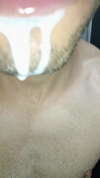 Epic moment from "Cum in my mouth, play with your cum, and swallow it, sexy, femboy, trans, gay naughty, tongue, sloopy,"