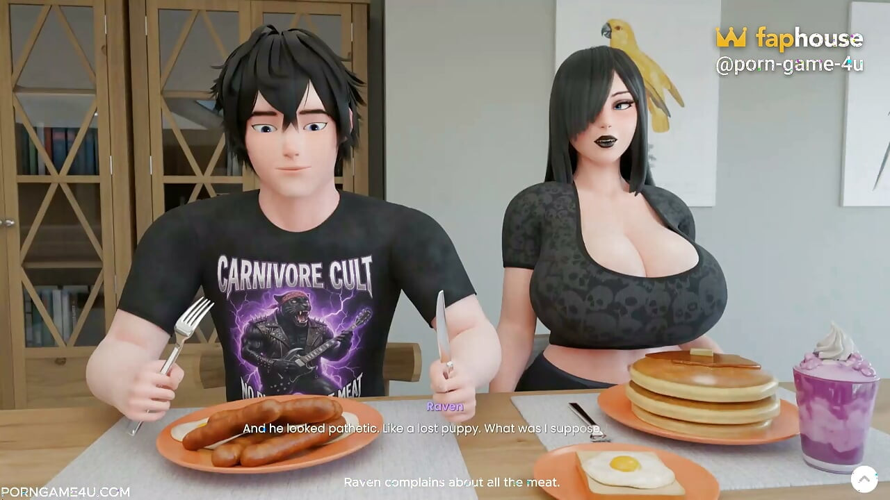 Encontros Passionais: A História Íntima de Debbie e Raven - Dias na Mansão - Parte 3 - Brim - por Porn Game 4u