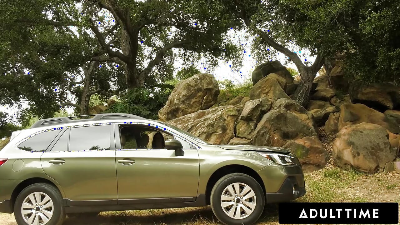 ADULT TIME - Sex Addict MILF Alexis Fawx Stages Car Trouble & Gets Fucked Hard By Hiker In The Woods