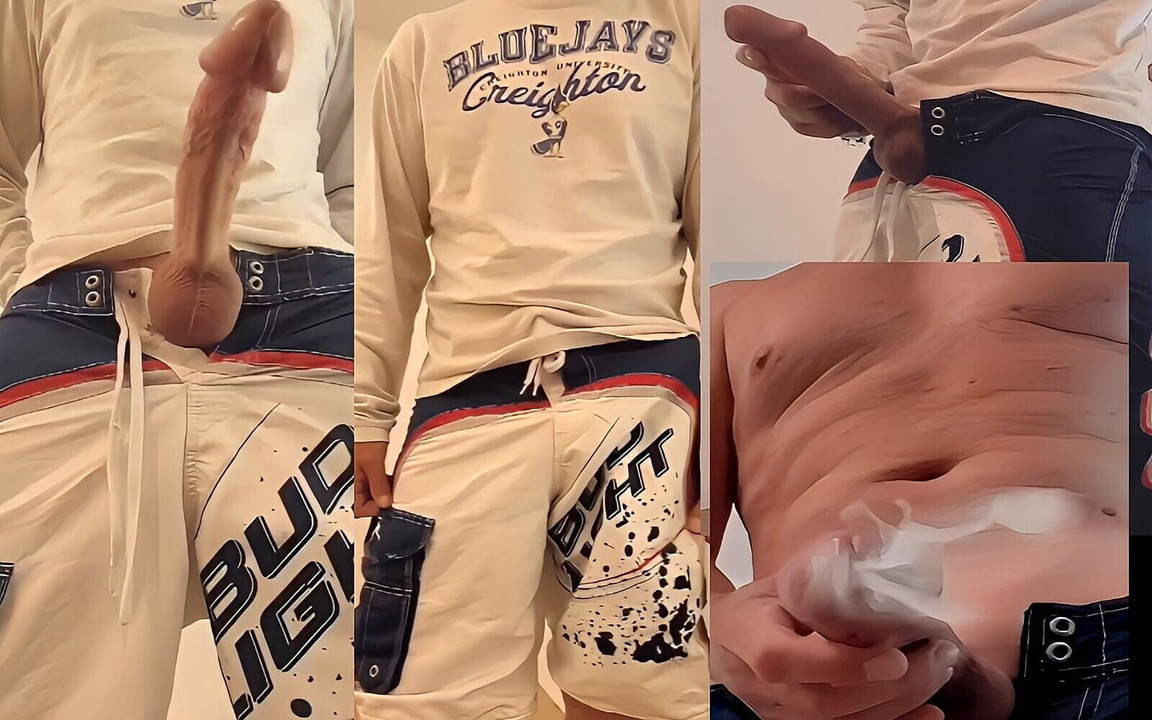 Couldn't Hide My Big Cock and Big Cumshot