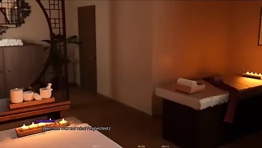 Lust academy #8: faith gave me a massage, Adelle is almost nude at the club