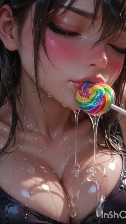Lollipop licking compilation, 3d anime | Clip 3