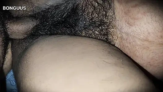 Desi Aunty sharing bed when Husband is not at home Hairy Pussy Fucking