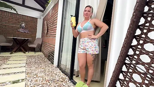 POV DISCOVERS MY STEPSON MASTURBATING AND DECIDES TO RIDE HIS HUGE COCK