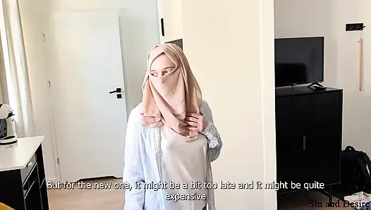 "I've never seen anything like that before." Shy arab stepmom can't take her eyes off her stepson's uncut dick in a shared bed.