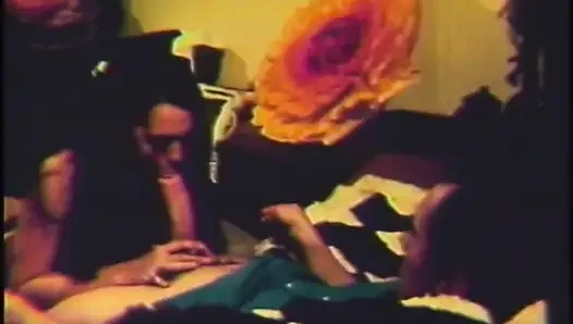 Sexy young girl in a vintage hard sex scene