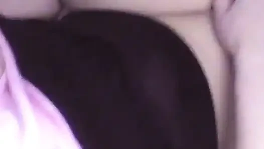 Amature blonde babe sucks dude's black dick in the living room