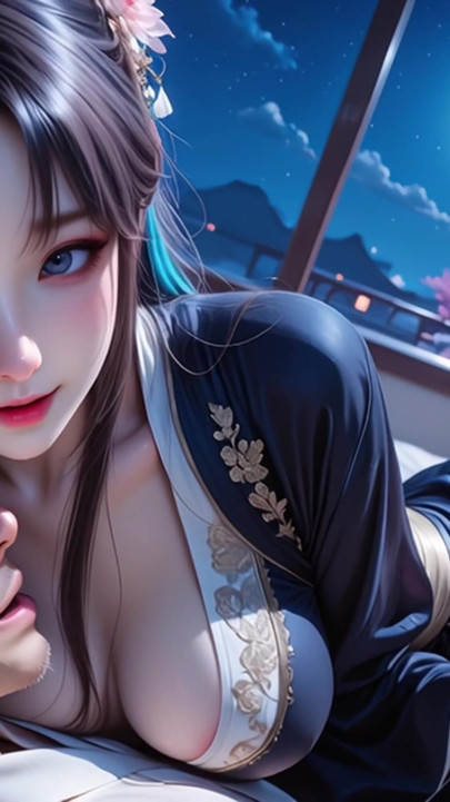 hot traditional Chinese style girl squeezes out your seed | Clip 1