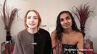 Casting, Verzweifelte Amateure, Zusammenstellung - heiße MILF in interracial Fisting-Action