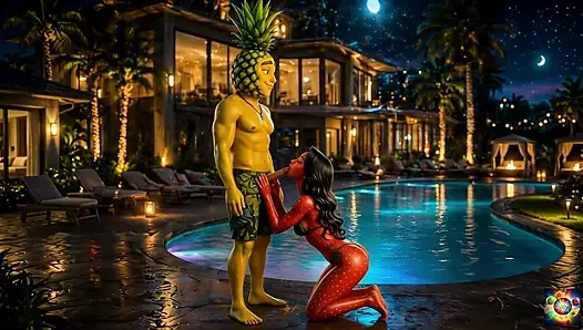 Leidenschaft am pool unter den sternen - AI hentai ASmr