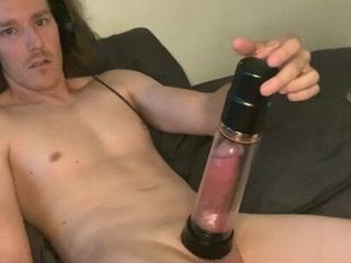 Pumping my thick cock