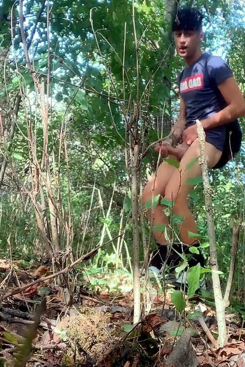 Step on Used Condoms, Bottles, Leaves, Branches and Jerk off - Crush Things and Cum