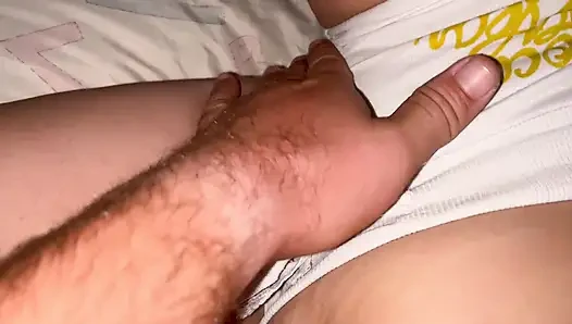 Blowjob, kehlenfick, dicke titten und muschi spielen