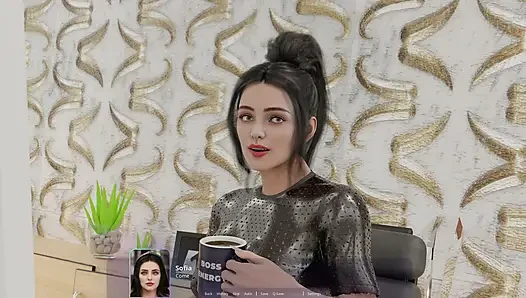 Sekretaris seksi dengan memek bejat ini selingkuh sama pria tua yang jelek