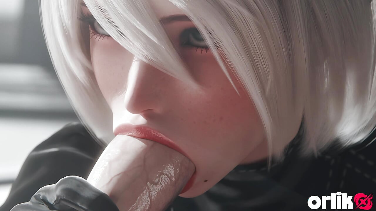 2b Nier Automata Blowjob & Town Cowgirl Fuck - Creamy Pussy & Creampie Ending 3D Animation