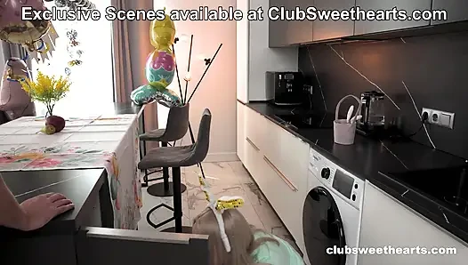 18yo Sara Bork enjoys Easter with Aleks Sam for ClubSweethearts