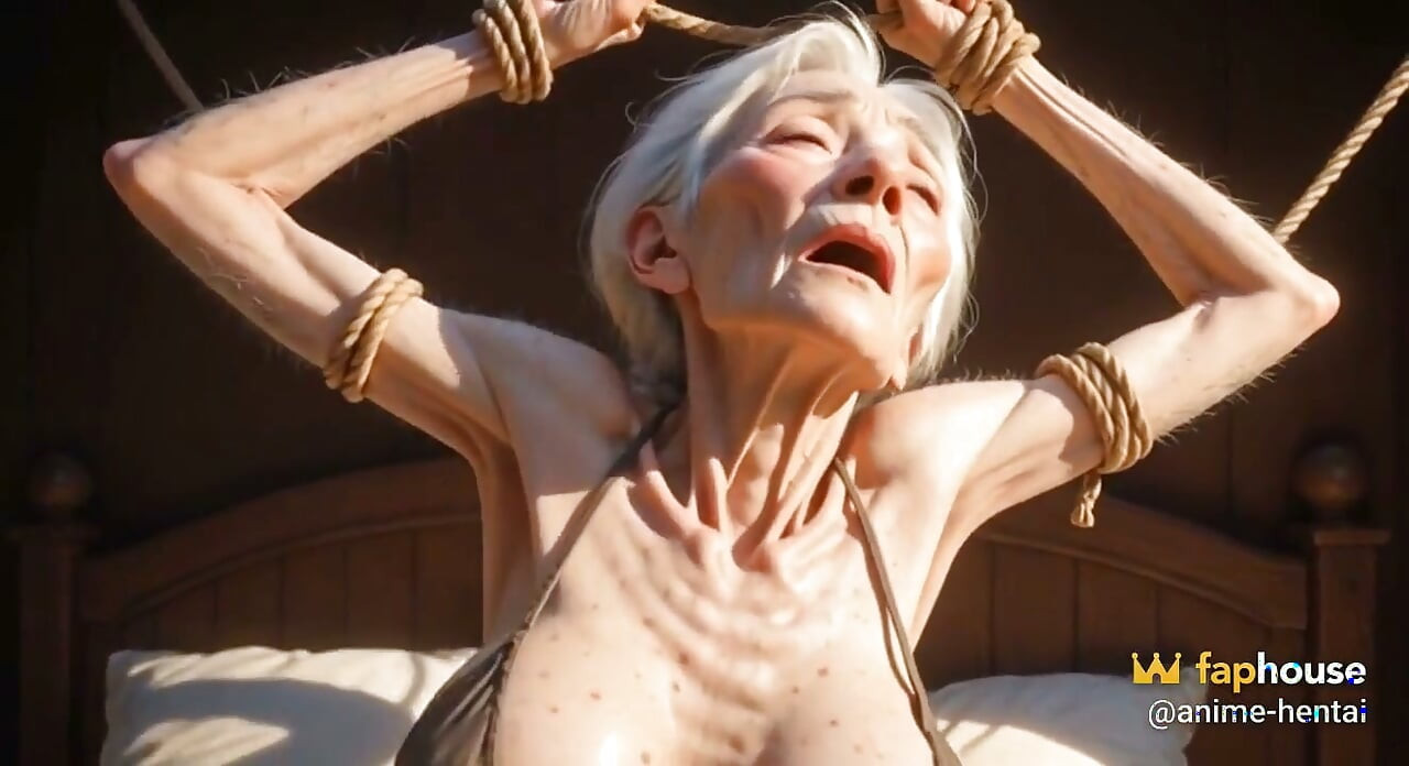 Old Granny Rope Bondage – Tight Pussy Behöver Fyllas