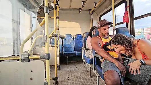 A SHAMELESS COUPLE RIDING IN PUBLIC TRANSPORT AND BACKSEAT PASSENGER FILMING EVERYTHING
