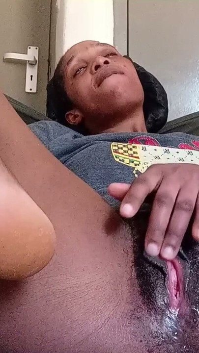 My juice pussy makes me scream fucking My self in my room  while my parents keep knocking and disturbing me | Clip 1