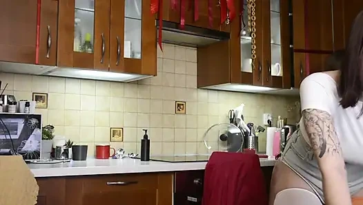 threesome, hardcore and wet vaginas from which sperm drips - Lesbian sweets