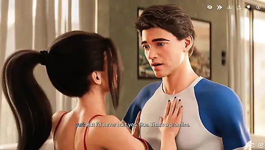 Kekasih 3d kehilangan kendali dengan seks panas & finishing basah eksplosif - gameplay