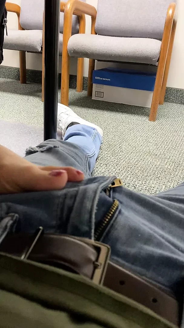 My Boss Uses Her Feet Under Table