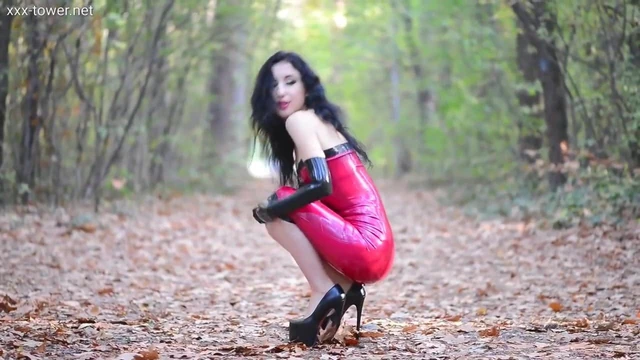 Marilyn Yusuf Part 76 - Wearing Red Latex Dress (Teaser)