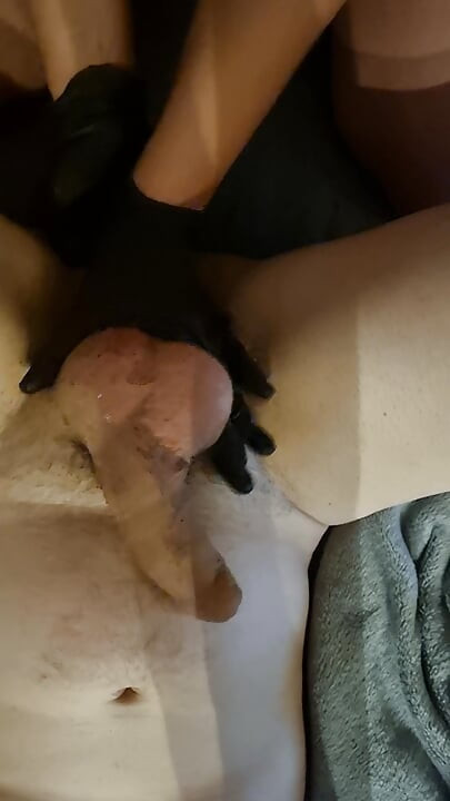 Crne rukavice za masažu prostate