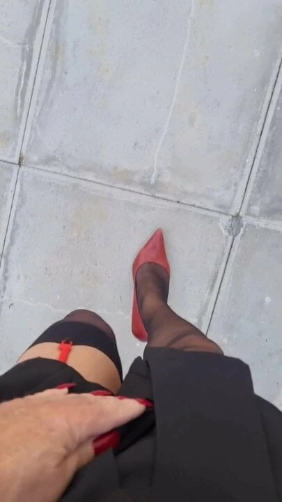 walking outside