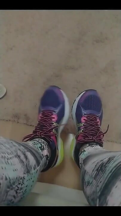 Na het sporten, kijk naar mijn zachte zolen