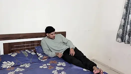 He stopped his wife from going to the office and fucked her.