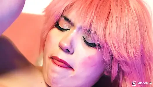 Sweet Anime Teen, Rihanna Black, Fucked by a Real Man